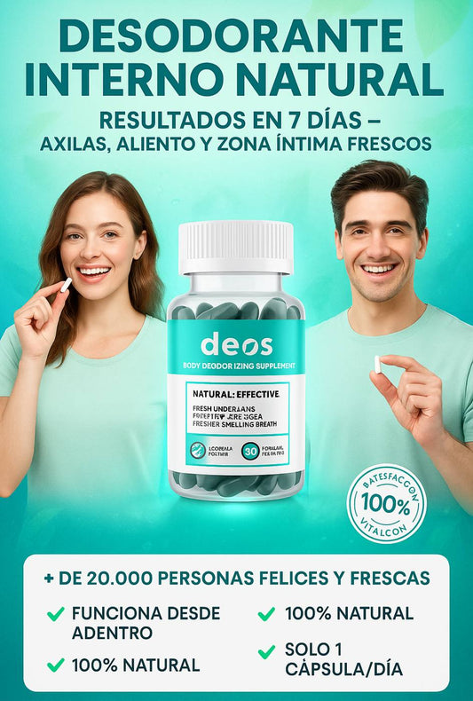 Deos 🍃 - Cápsulas que neutralizan el mal olor desde adentro.