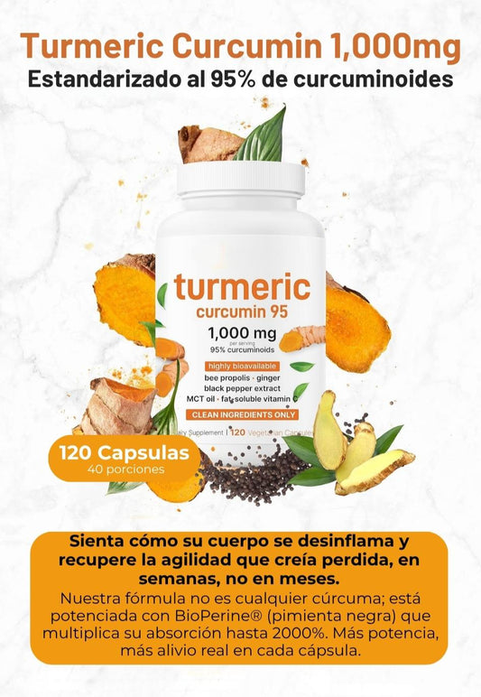 Microingredients - Turmeric Curcumin 95 1.000mg - El antiinflamatorio natural que sí funciona