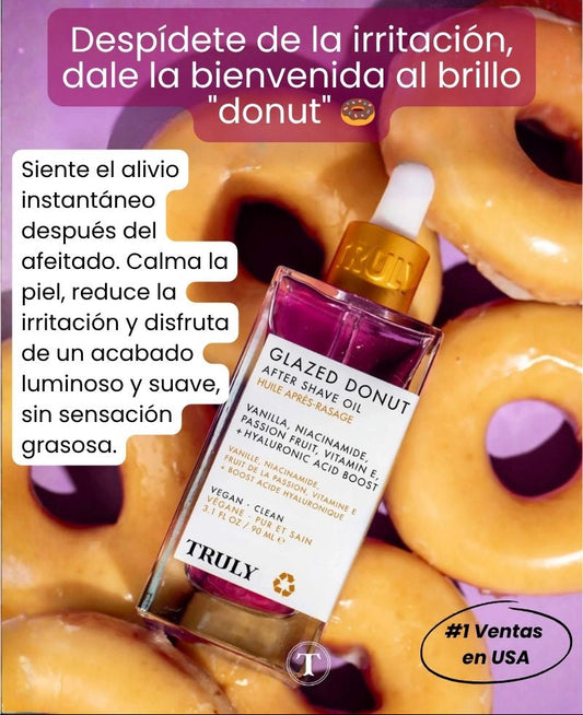 Glazed Donut After Shave Oil - Despídete de la irritación, dale la bienvenida al brillo "donut" 🍩